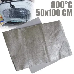 100*50cm Car Motorcycle Exhaust Wrap Pipe Refit Thermal Insulation Band Exhaust Heat Wrap Wear-Resistant Heat Shield Tape