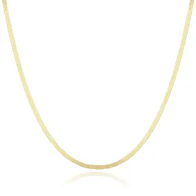 14k Herringbone Necklace