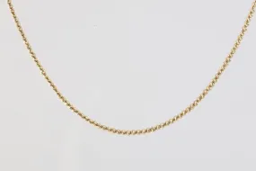 16" Yellow Gold Bead Chain Necklace (5.24g.)