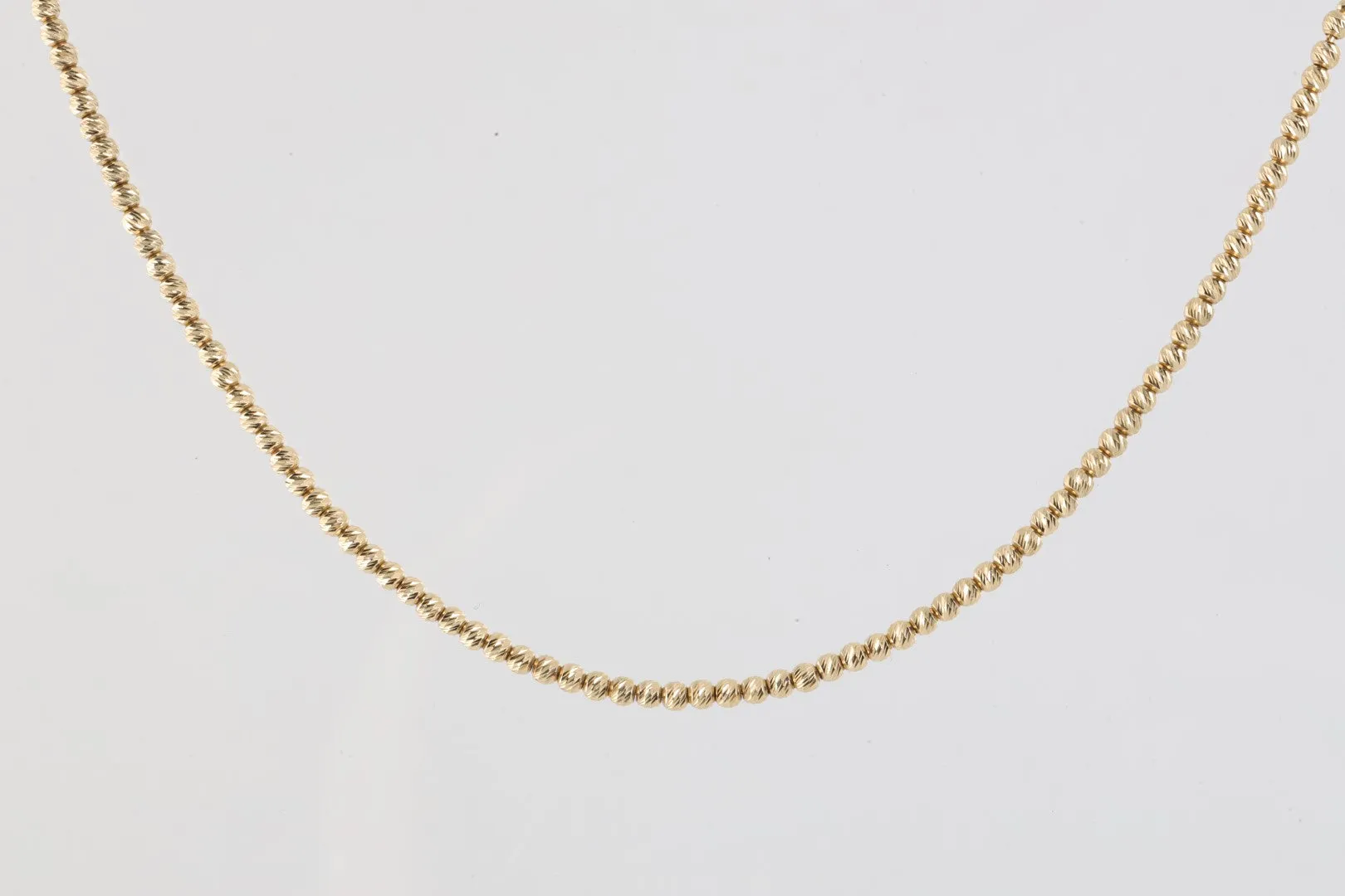 16" Yellow Gold Bead Chain Necklace (5.24g.)