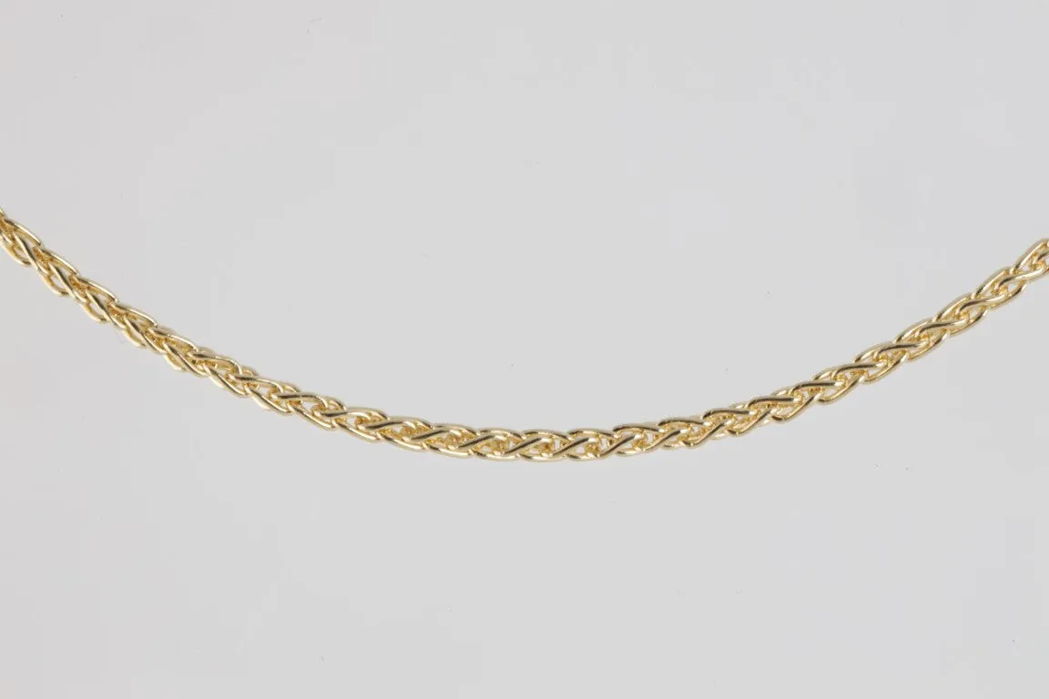 18” 18k Yellow Gold Wheat Chain Necklace (6.80g.)