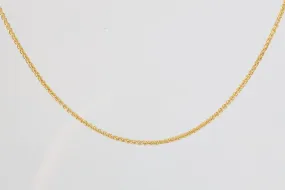 18" 14k Yellow Gold Wheat Chain Necklace (6.51g.)