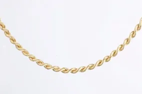 18" 18k Yellow Gold Twisted Rope Chain (9.75g.)