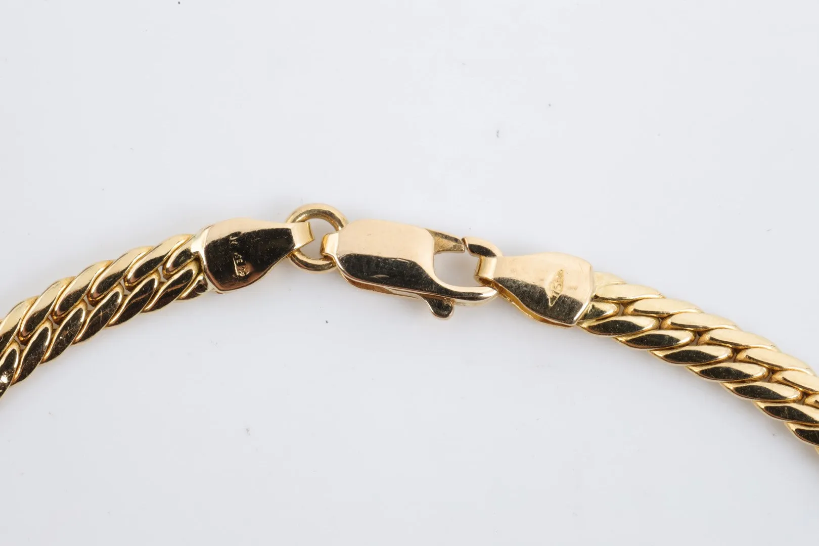 8" 18k Yellow Gold Chain Bracelet (7.09g.)