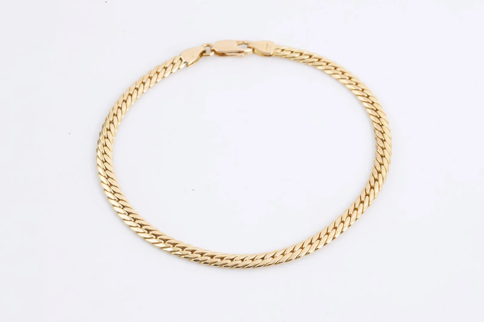 8" 18k Yellow Gold Chain Bracelet (7.09g.)