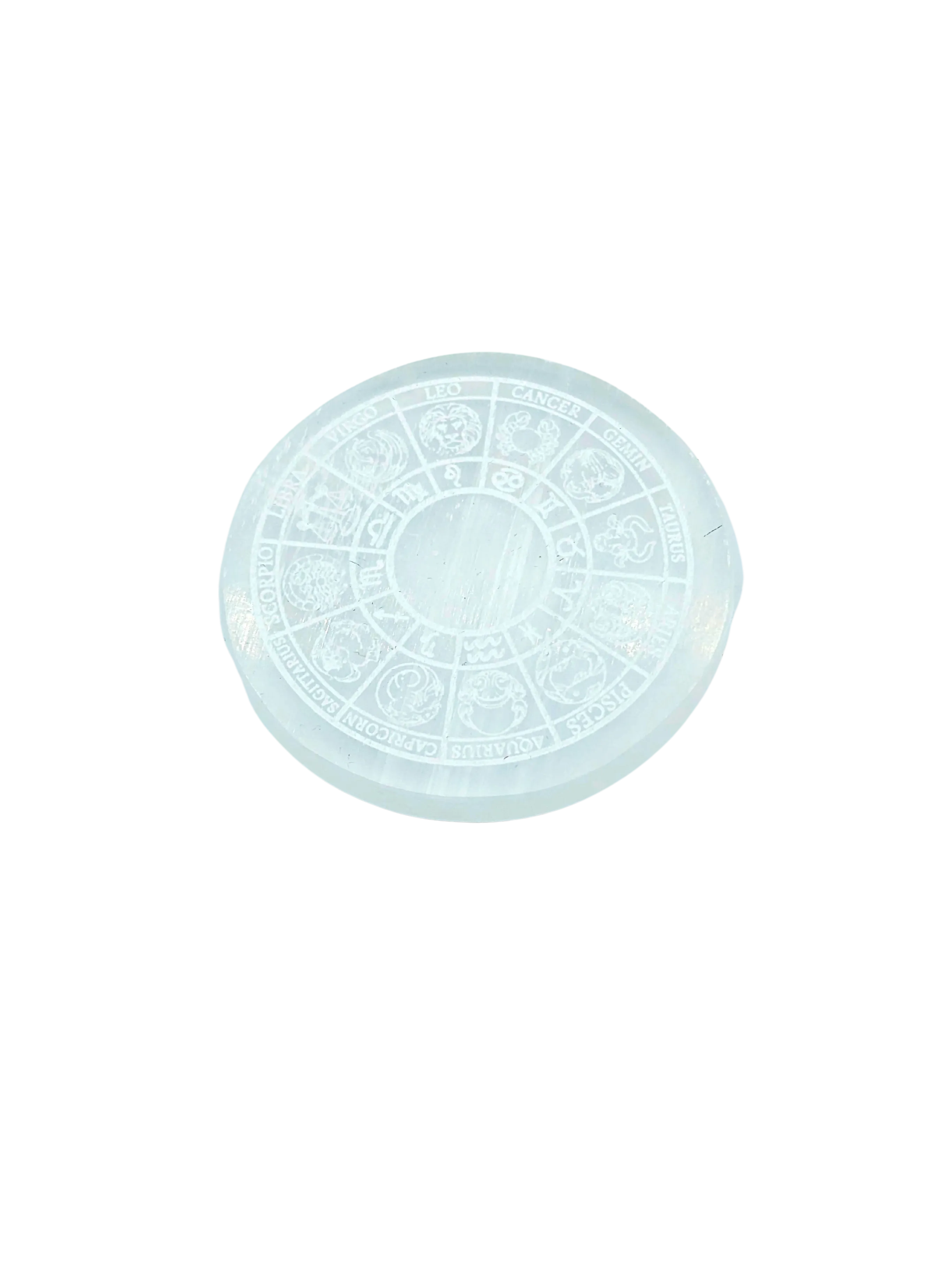 An Astrology Selenite Charging Plate