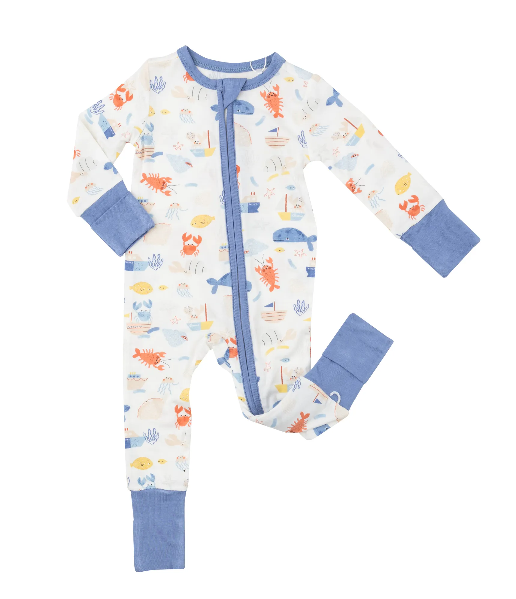 Angel Dear - 2 Way Zipper Pajama - In The Ocean