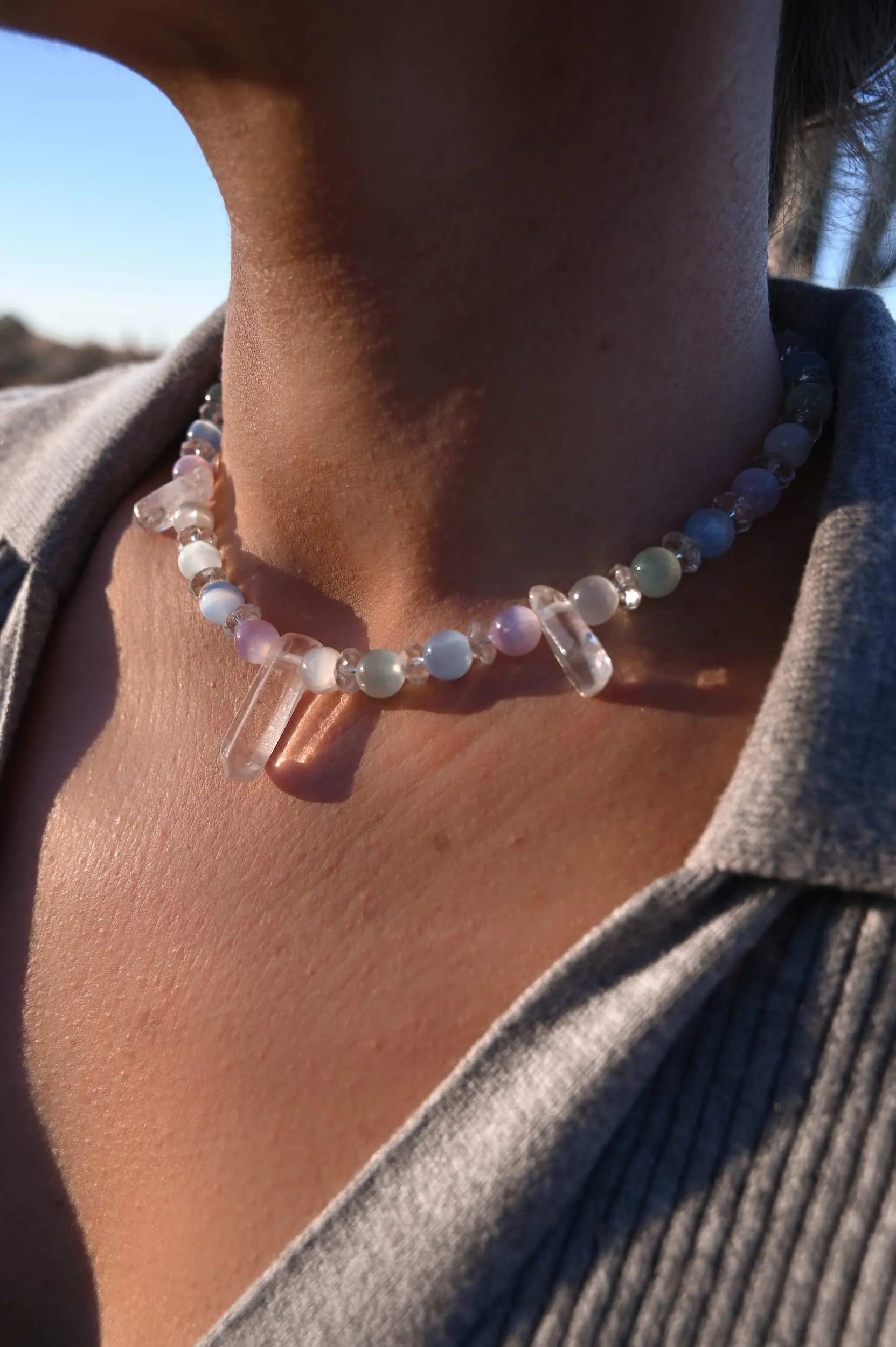 Angel Selenite Necklace