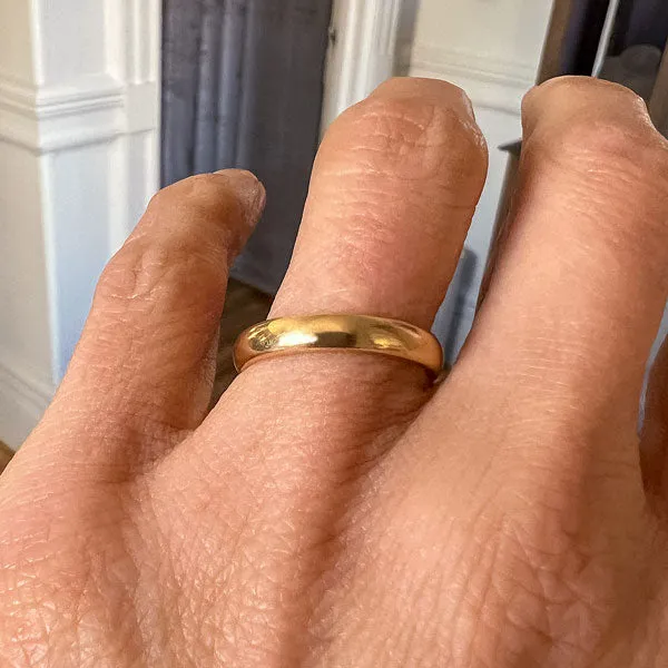 Antique Swedish Gold Band 1909