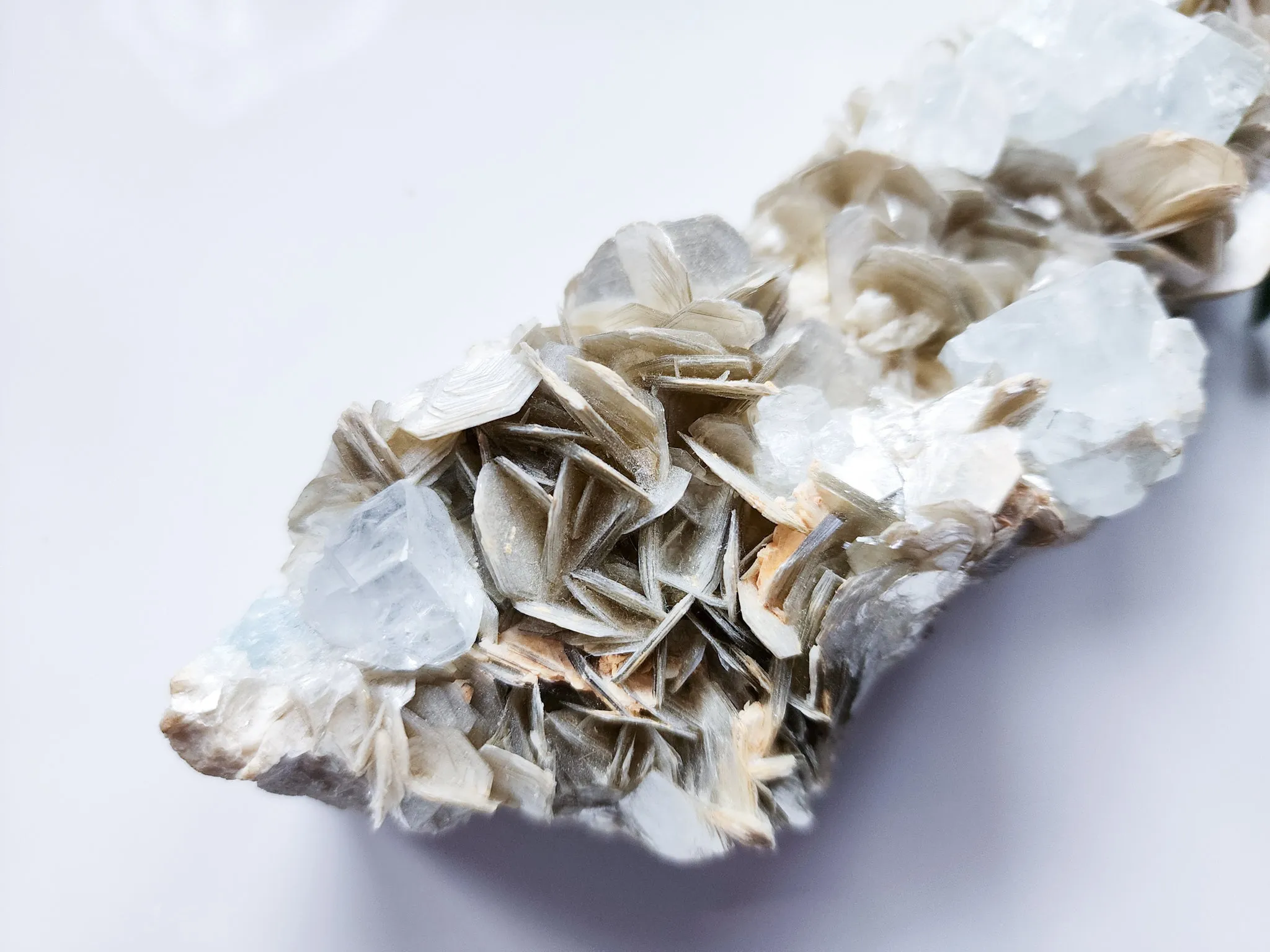 Aquamarine & Mica Cluster