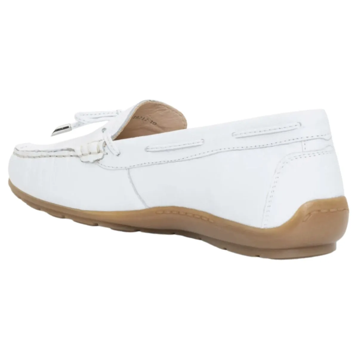 Ara Women's Amarillo Driving Moccasin White Calf Leather