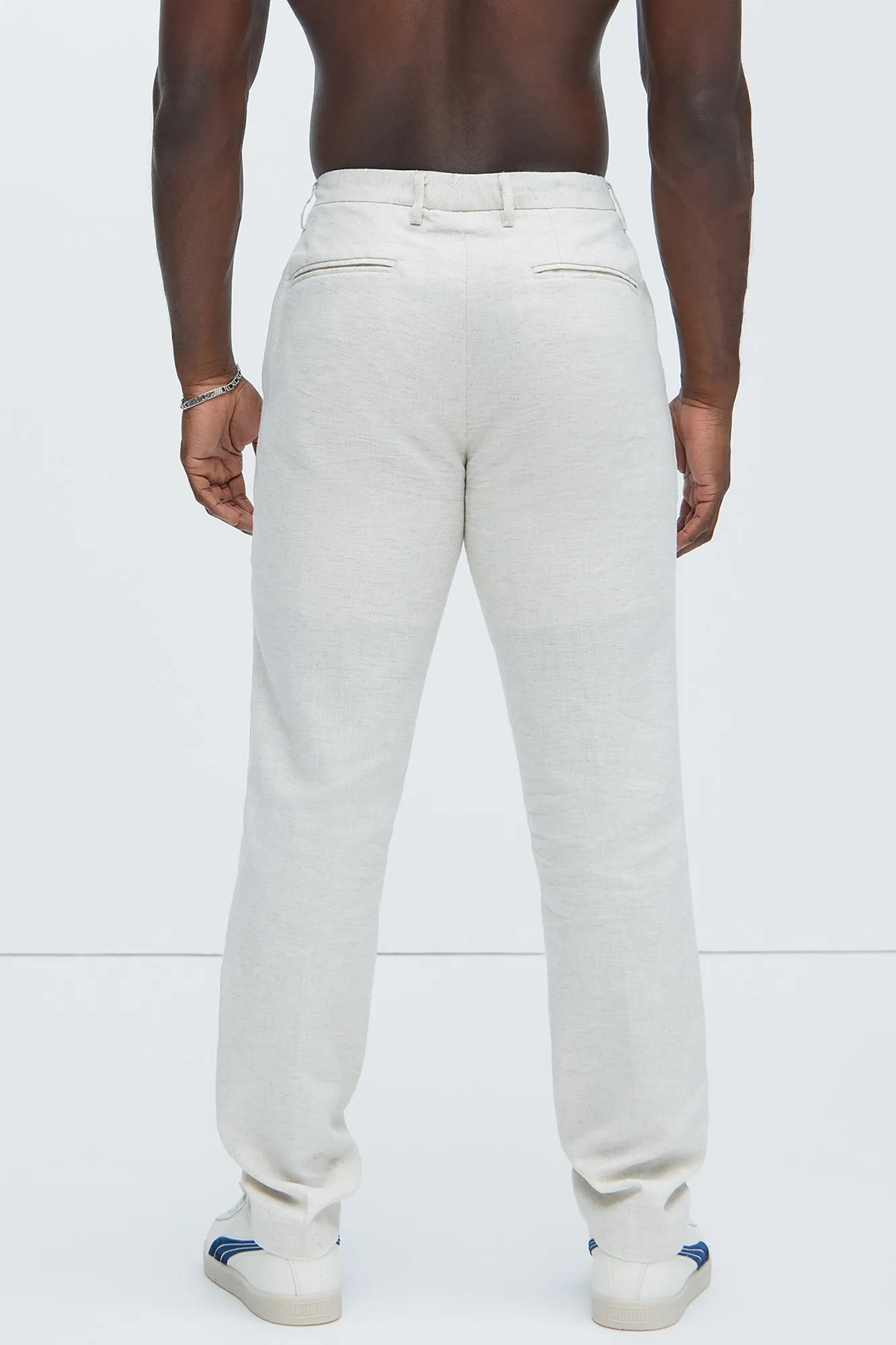 Bahamas Linen Suit Trousers - Oatmeal