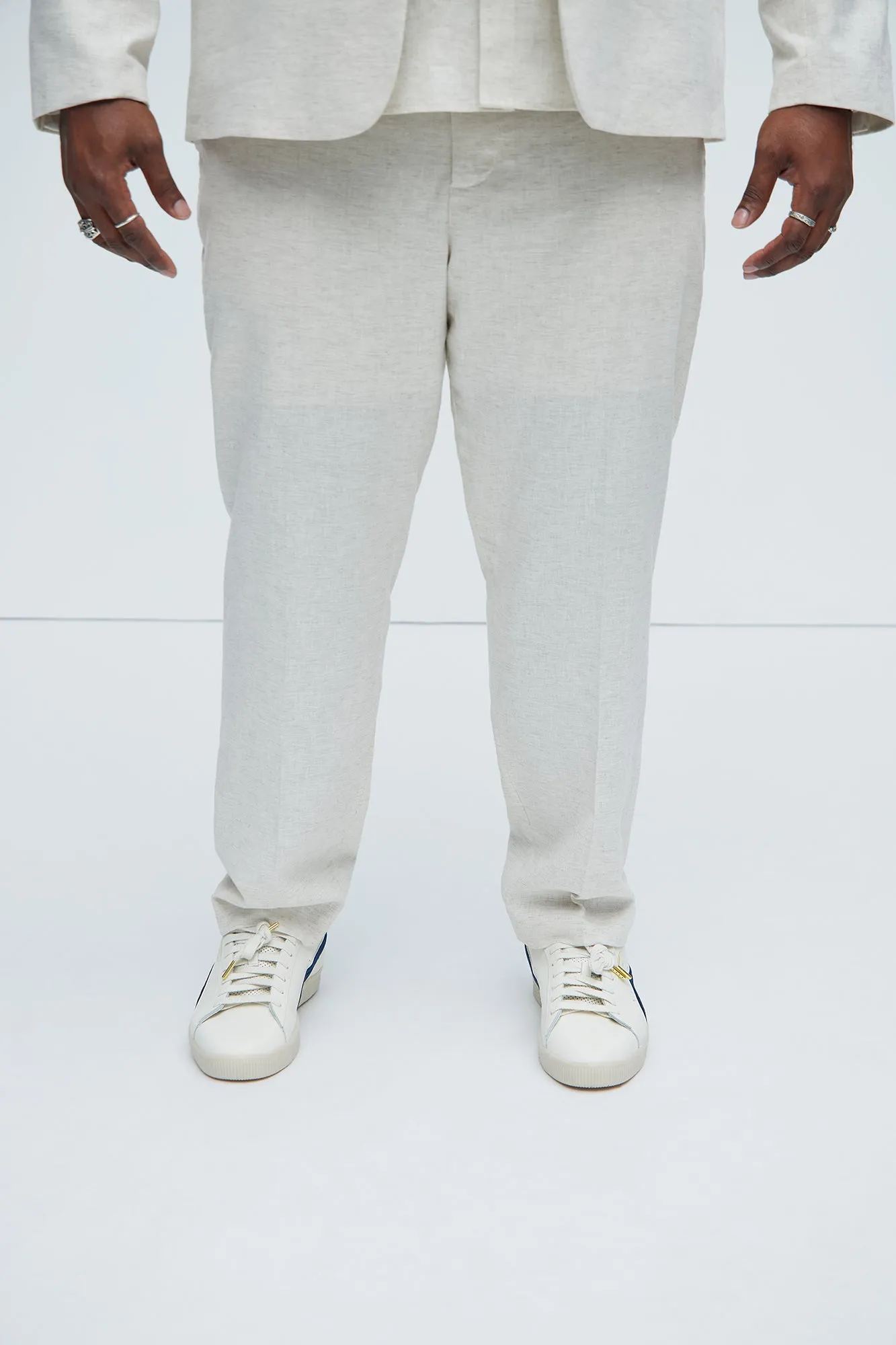 Bahamas Linen Suit Trousers - Oatmeal