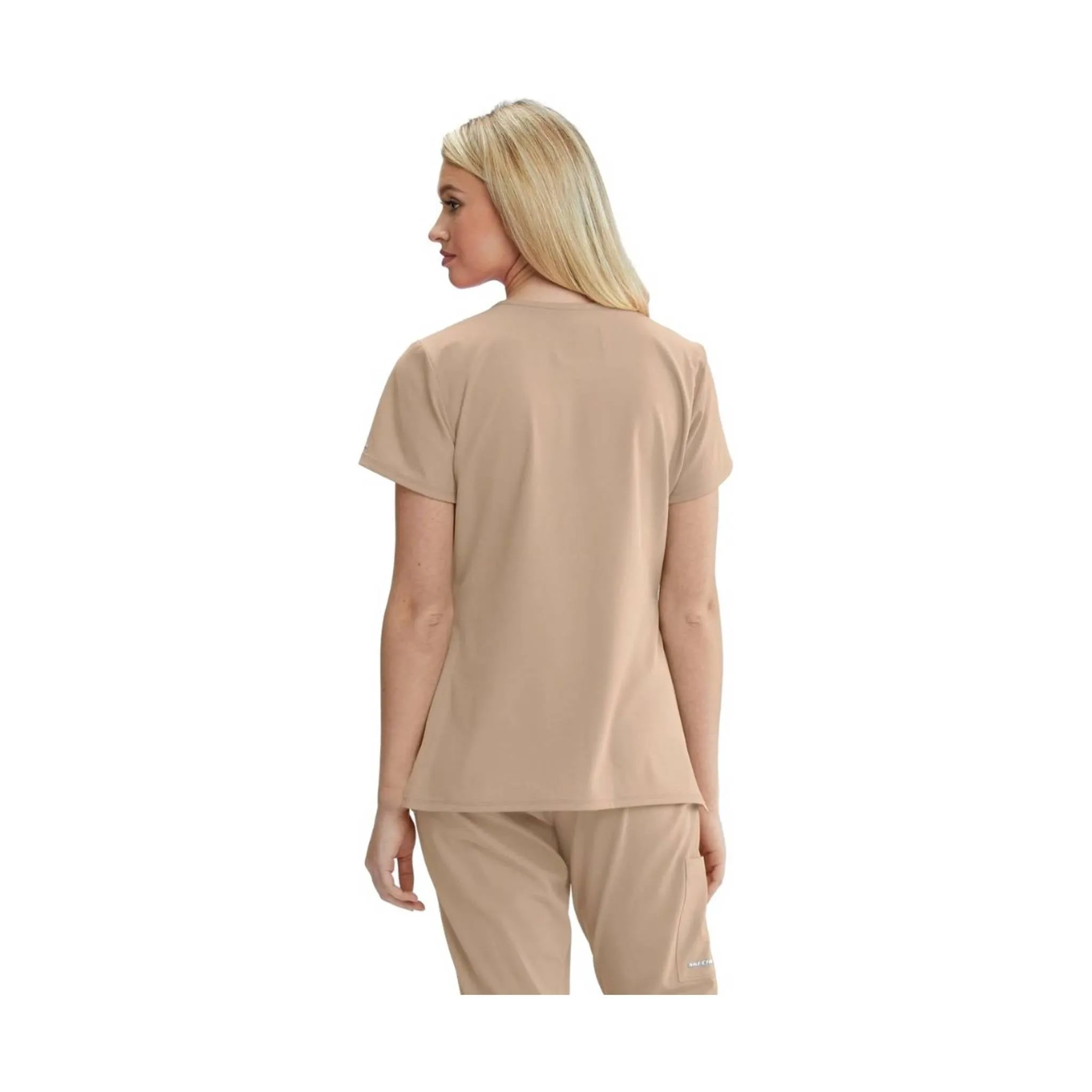 Barco Women's 3 Pocket Reliance Scrub Top - New Khaki