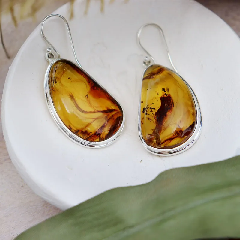 Bartley Amber Boho Earrings B