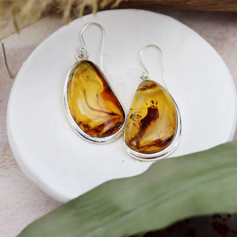 Bartley Amber Boho Earrings B