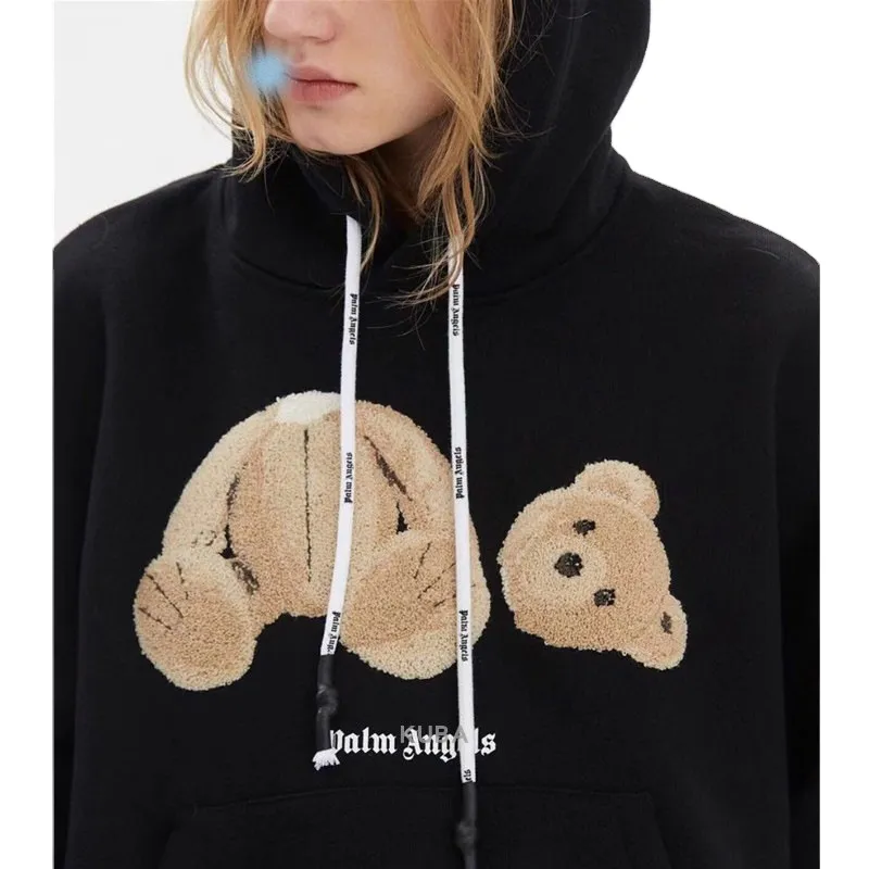 Bear Hoodie Unisex Loose Drop Shoulder Cute Hoodies