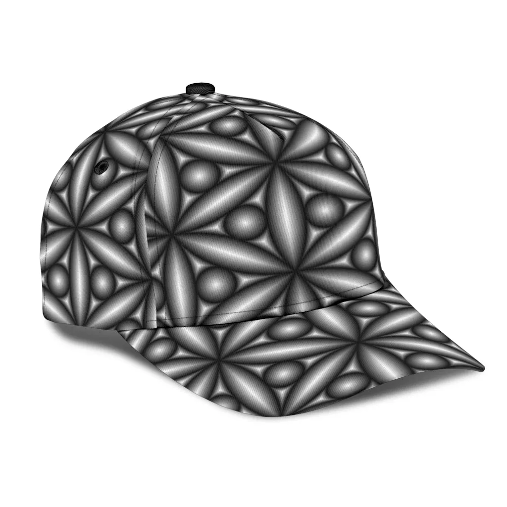 Black Geometric Classic Cap