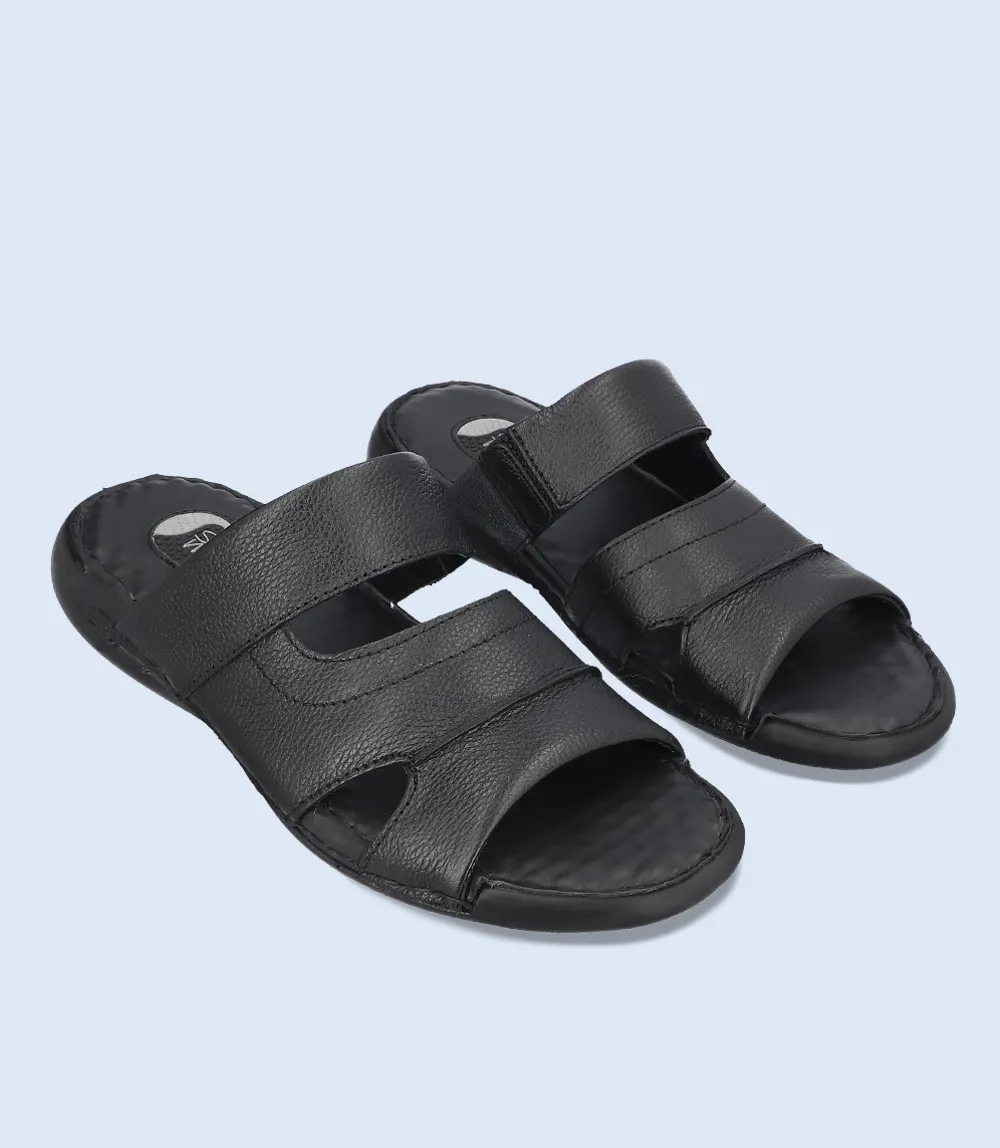 BM4857-BLACK-Men Comfort Slipper