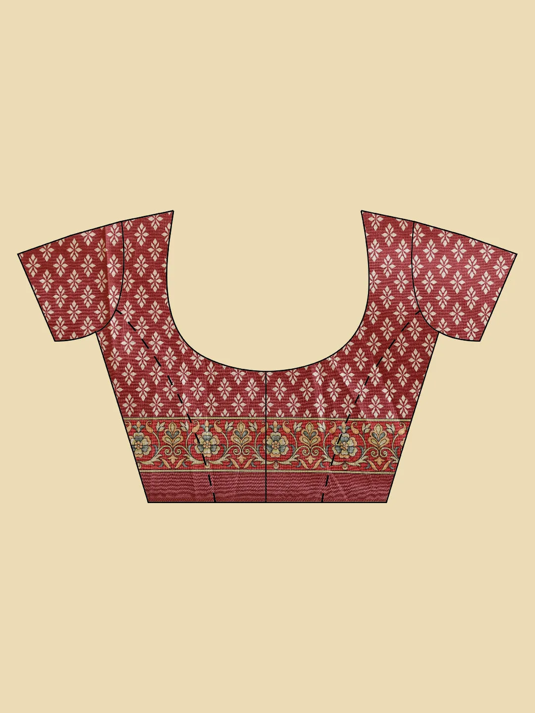 Booti Printed Handloom Saree