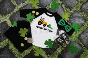 Boy's St Patricks Day shirt | Pushin’ My Luck | Toddler st patricks day shirt | Kids St Patricks Day shirt | Personalized St Patricks