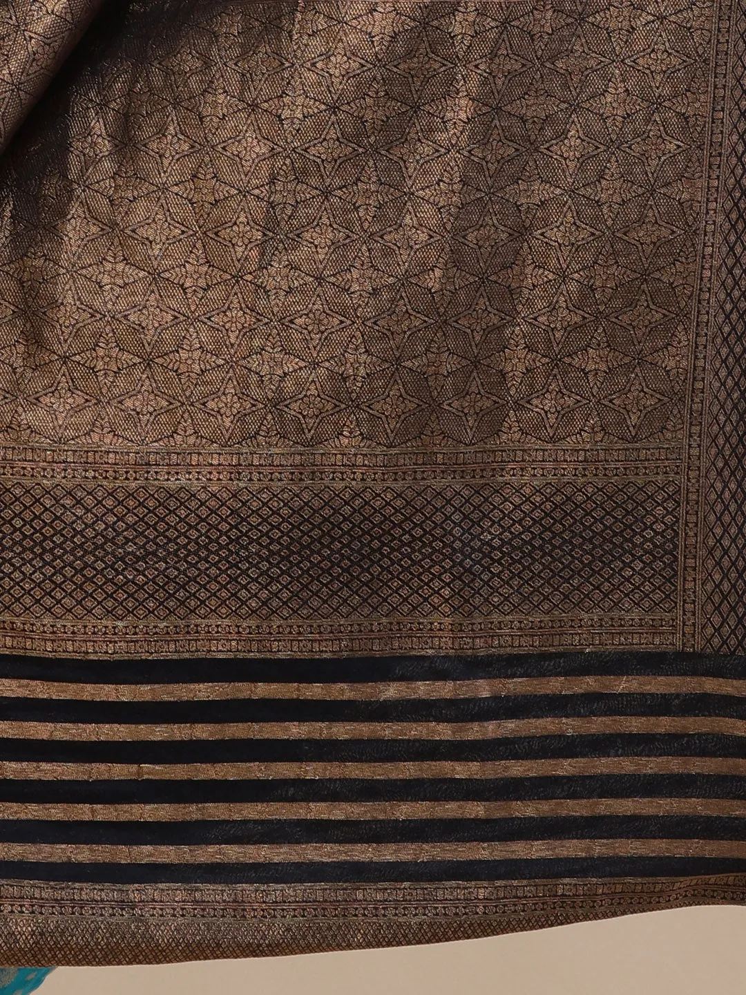 Brocade Zari Jaal Handloom Woven Saree