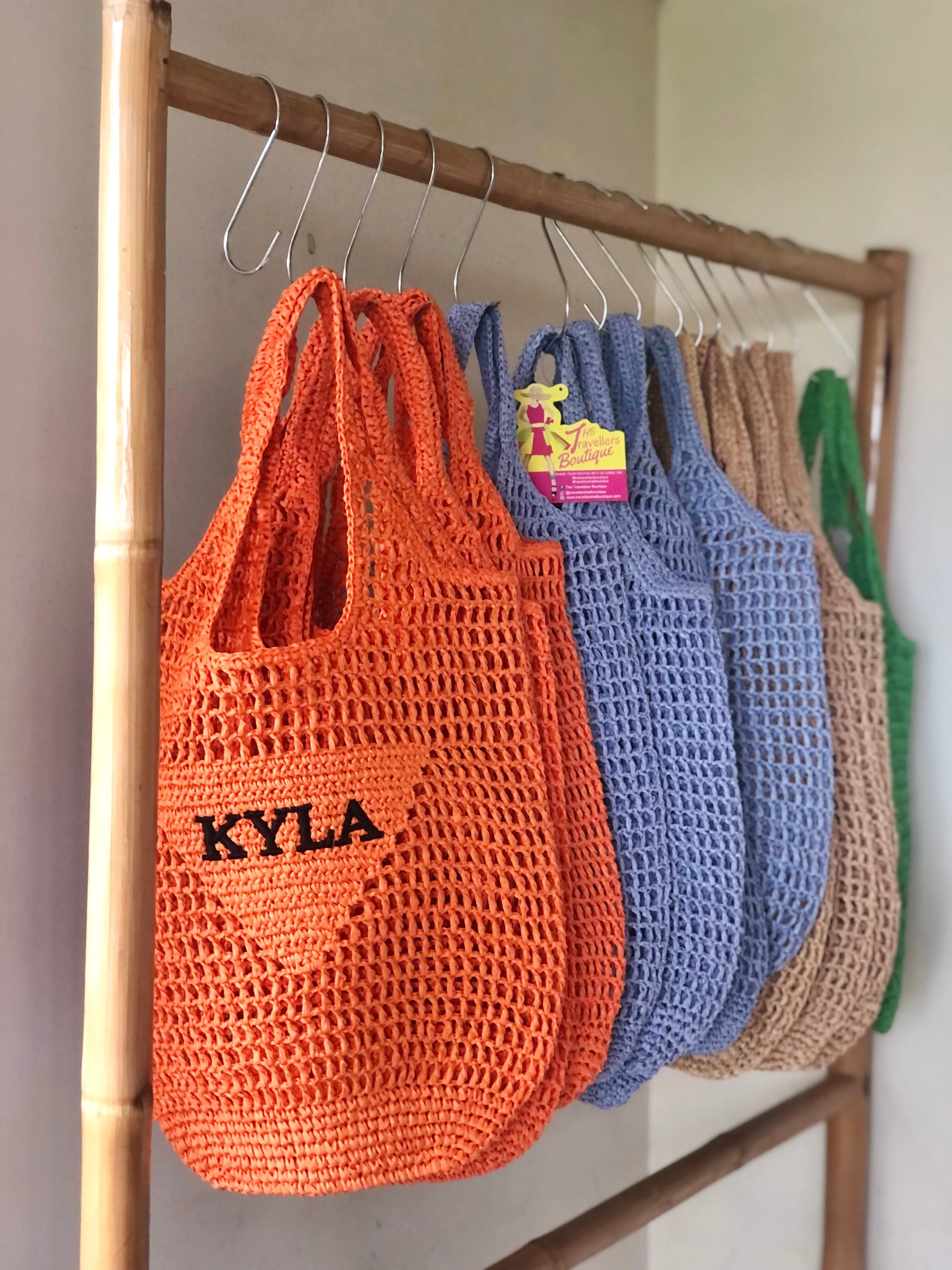 Bucket Raffia Bag