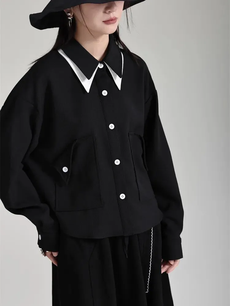 Butla Pocket Blouse - Black