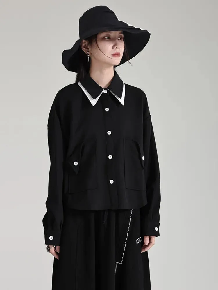 Butla Pocket Blouse - Black