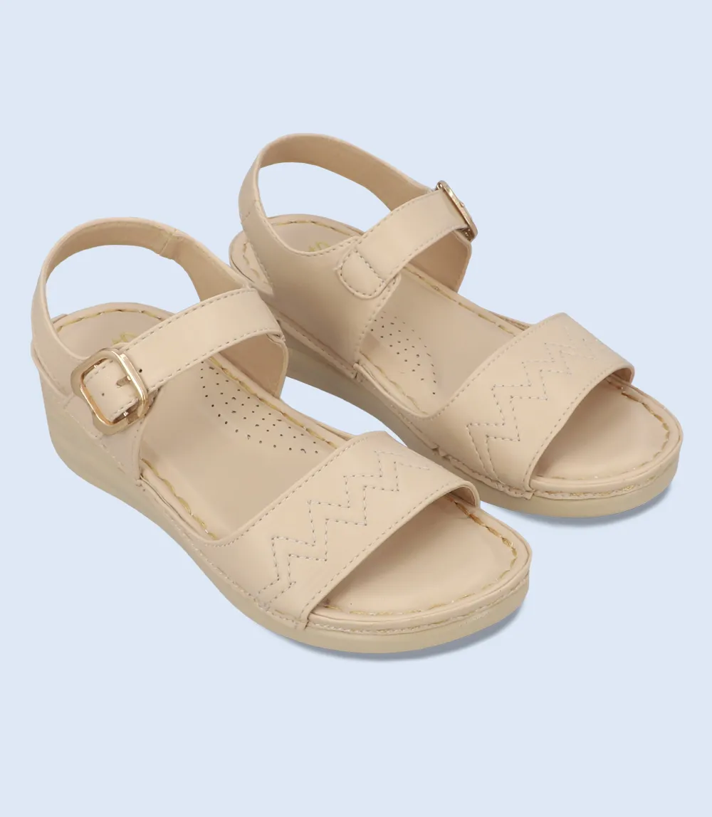 BW9733-IVORY-Women Comfort Sandal