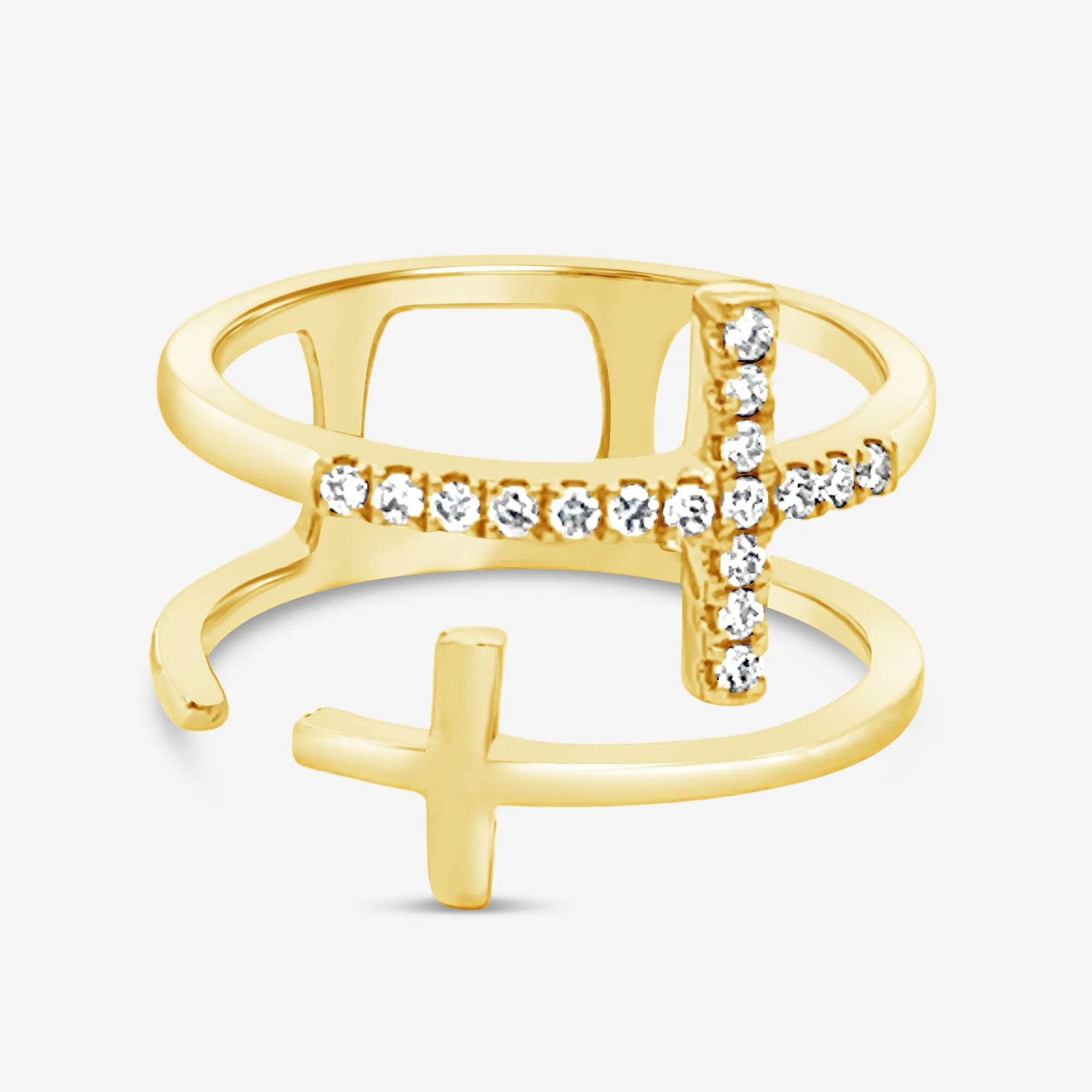 Bypass Diamond Cross Ring