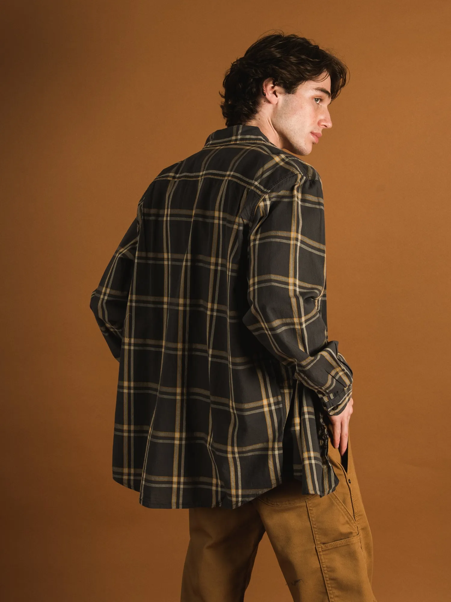 CARHARTT LOOSE FIT MIDWEIGHT LONG SLEEVE PLAID