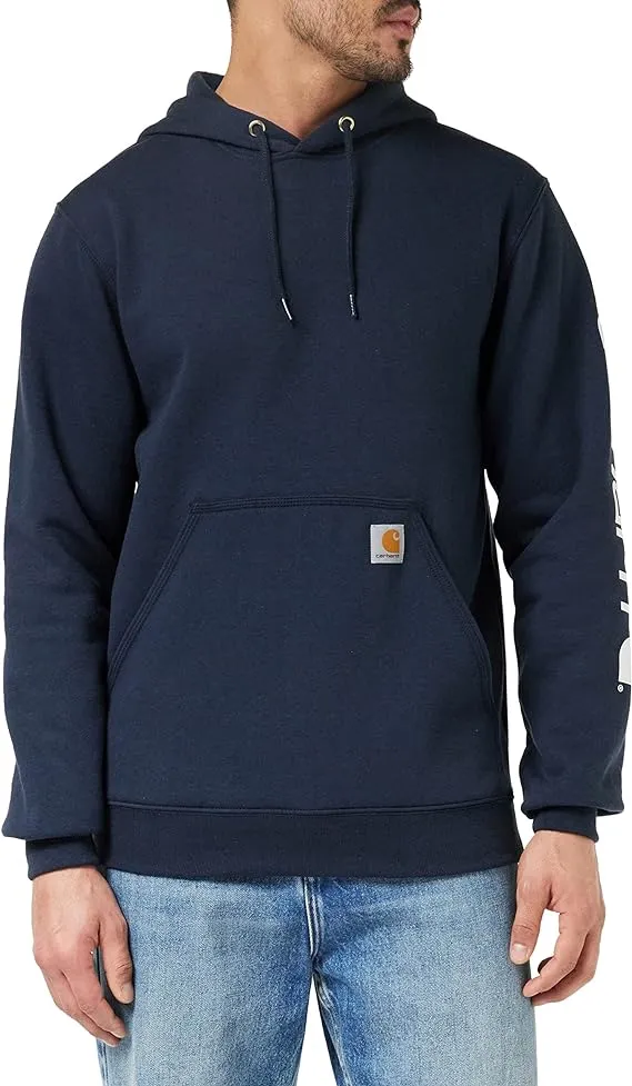 Carhartt Men's Loose Fit Midweight Logo Sleeve Graphic Sweatshirt