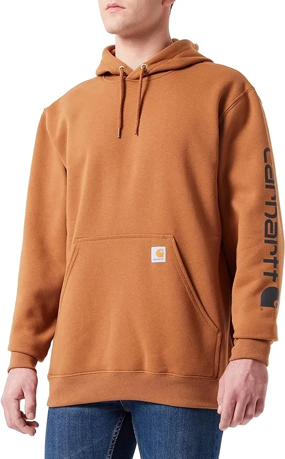 Carhartt Men's Loose Fit Midweight Logo Sleeve Graphic Sweatshirt