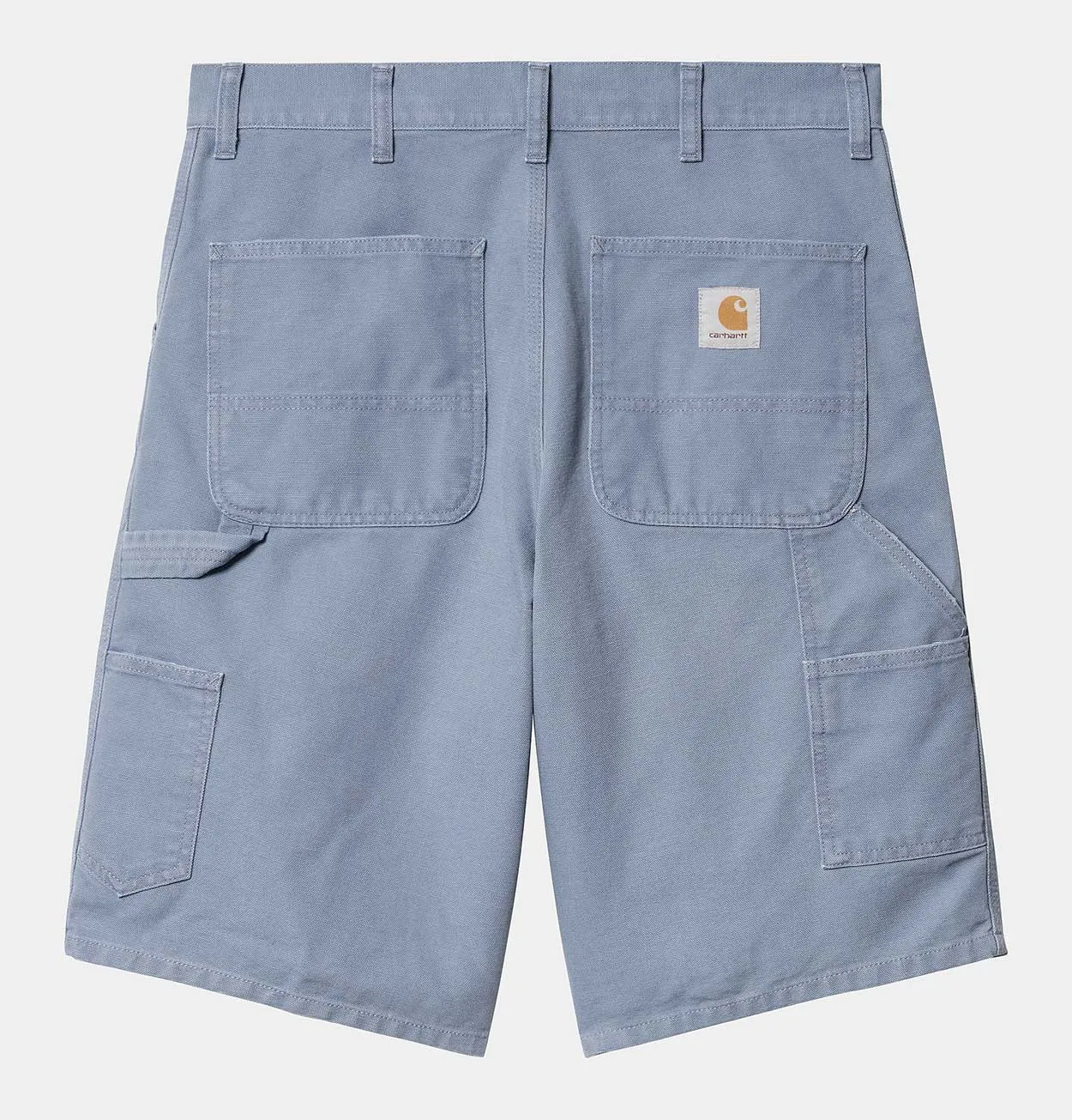 Carhartt WIP Single Knee Short in Bay Blue Aged Canvas