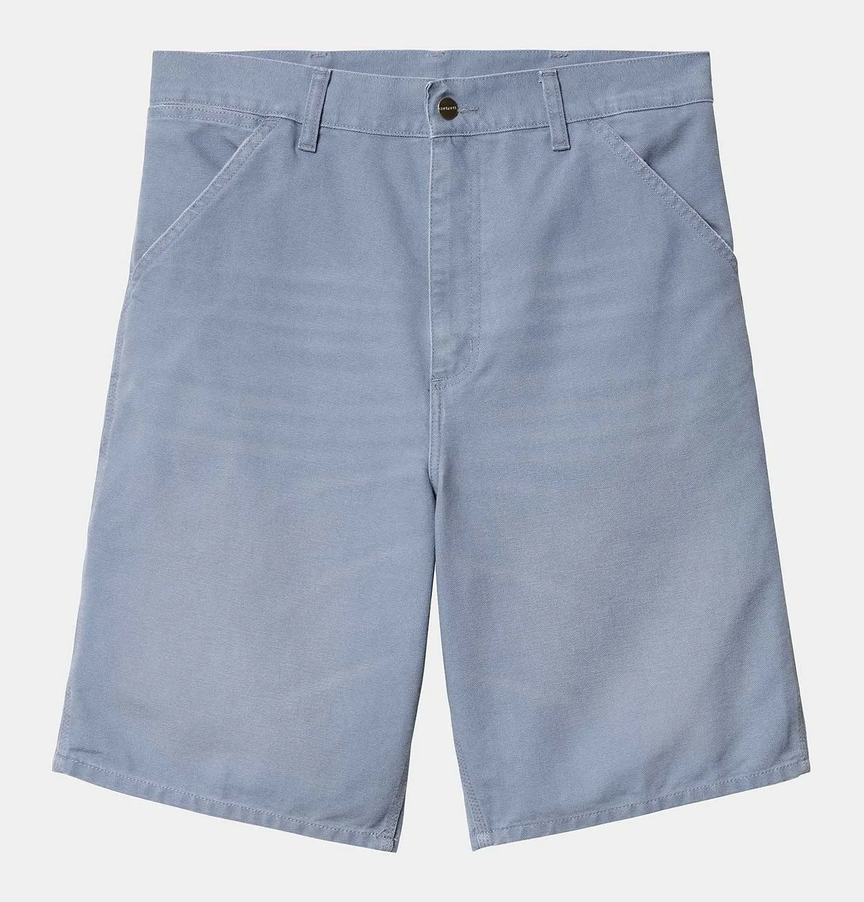 Carhartt WIP Single Knee Short in Bay Blue Aged Canvas