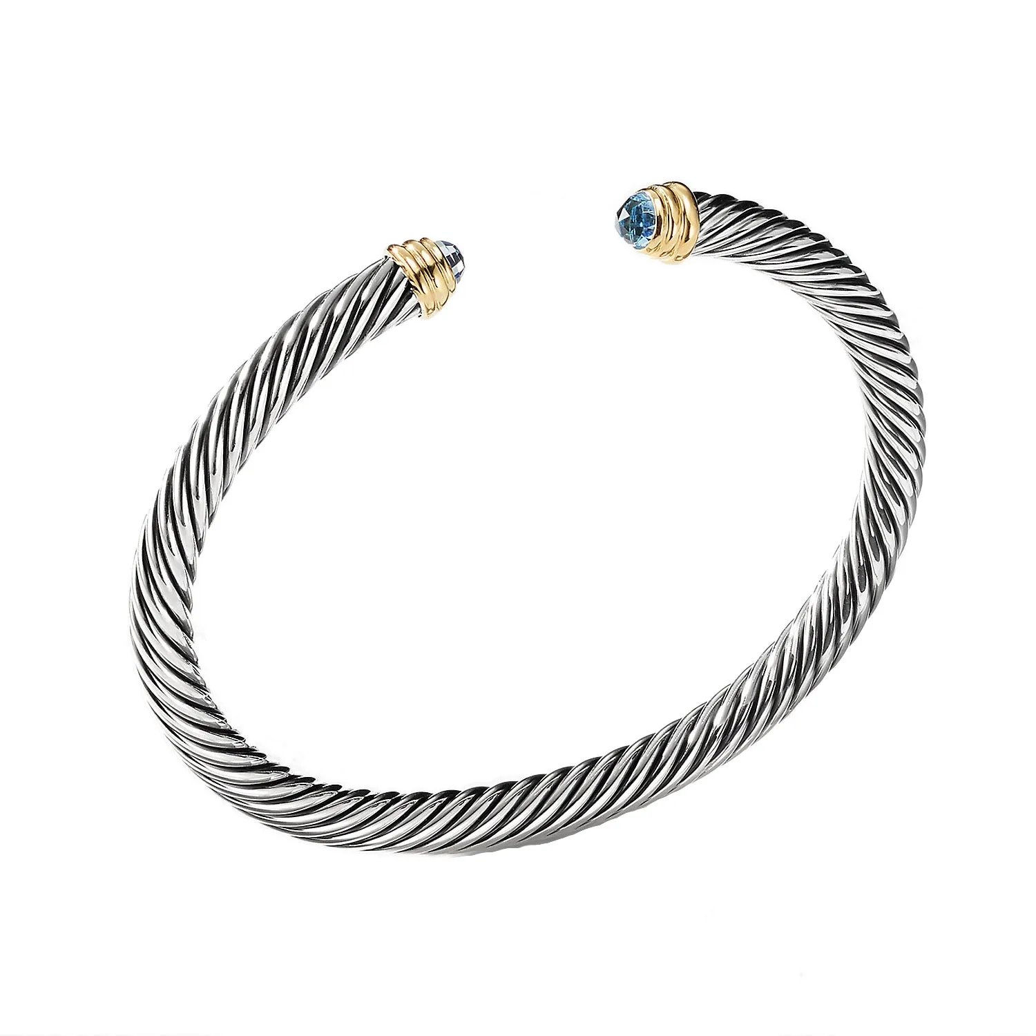 David Yurman 5MM Classic Cable Bracelet with Gold