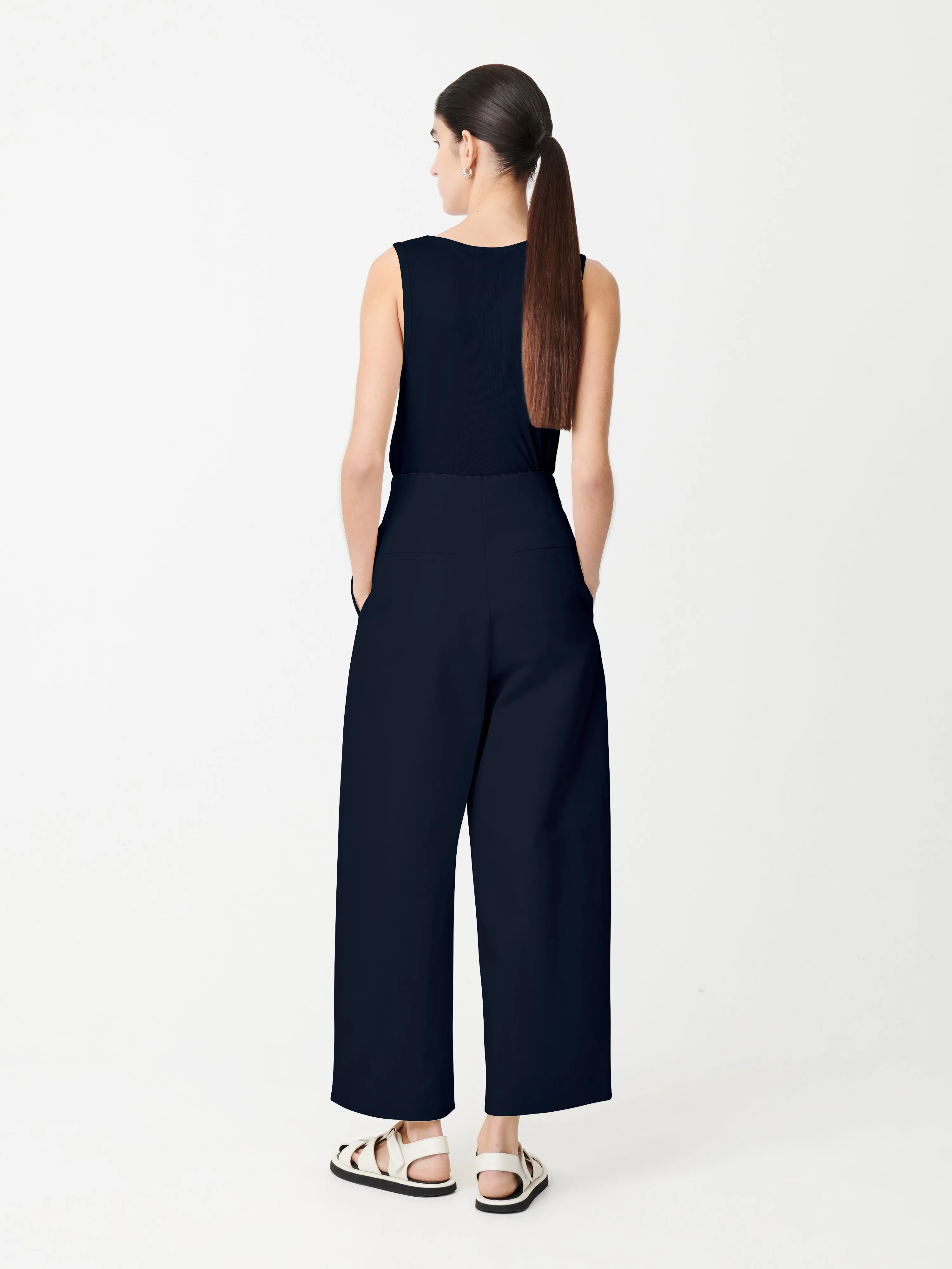 Dordoni Volume Pant In Dark Navy