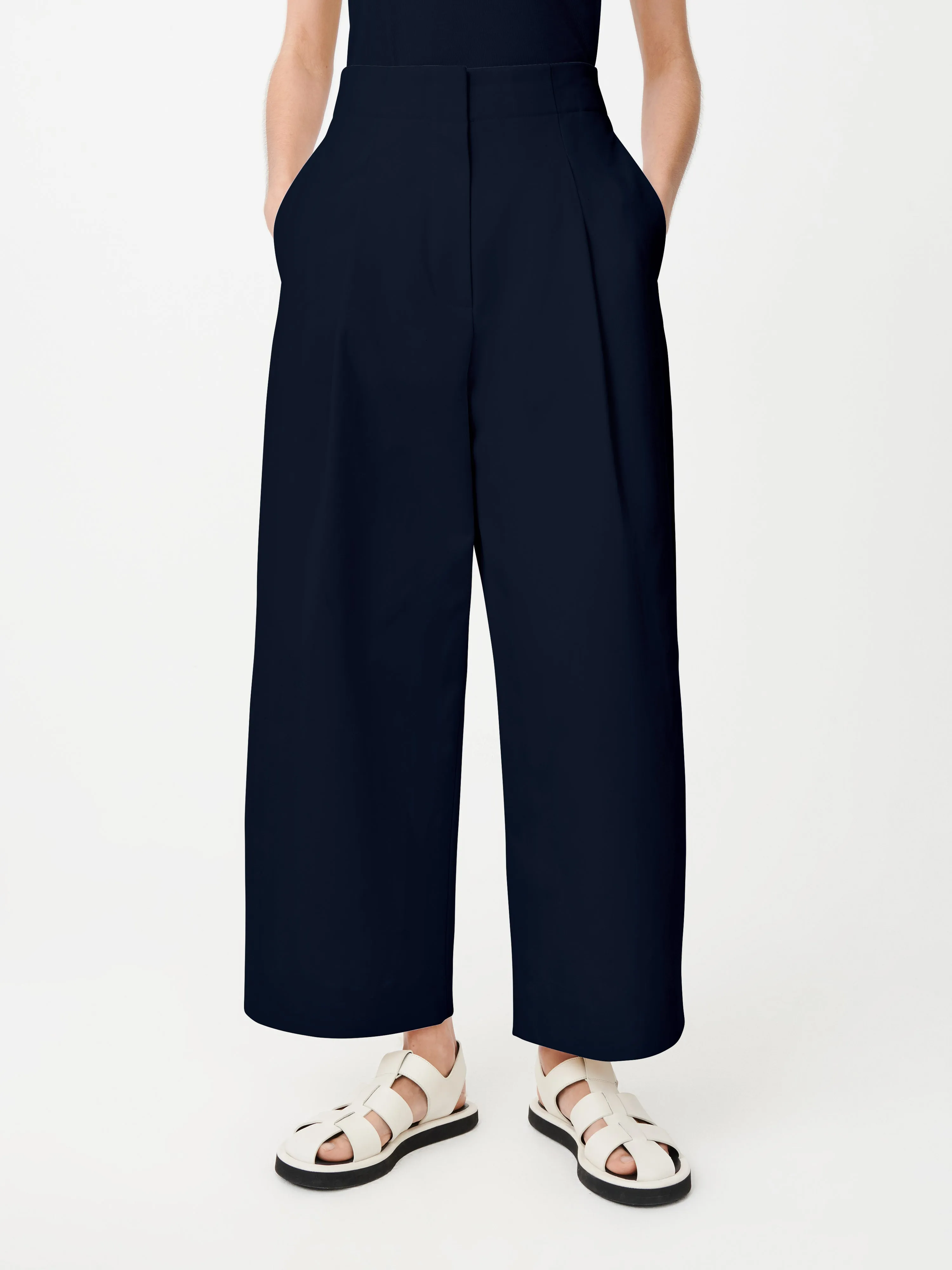 Dordoni Volume Pant In Dark Navy