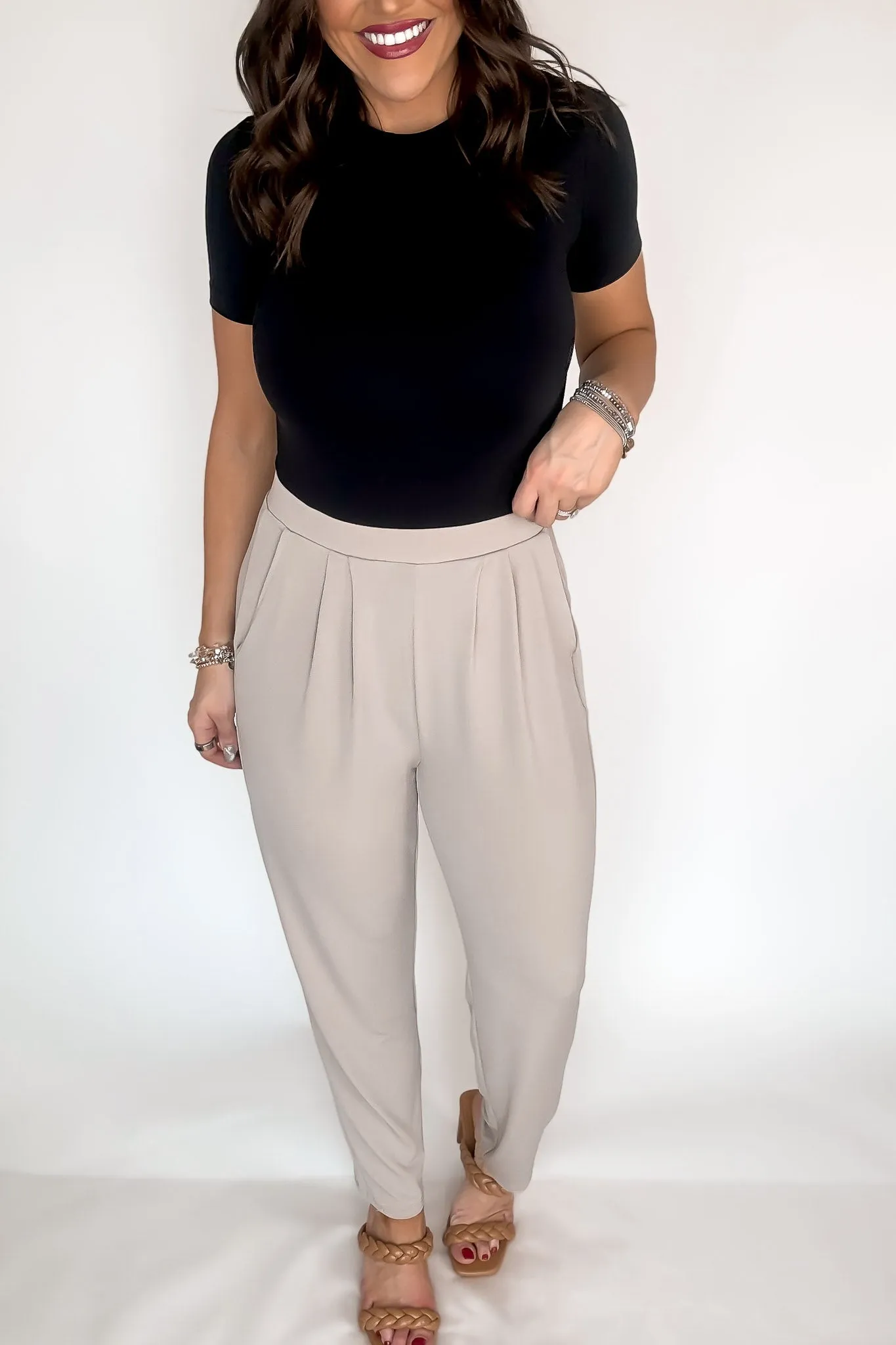 Dress It Up Ash Mocha Stretch Dress Pants