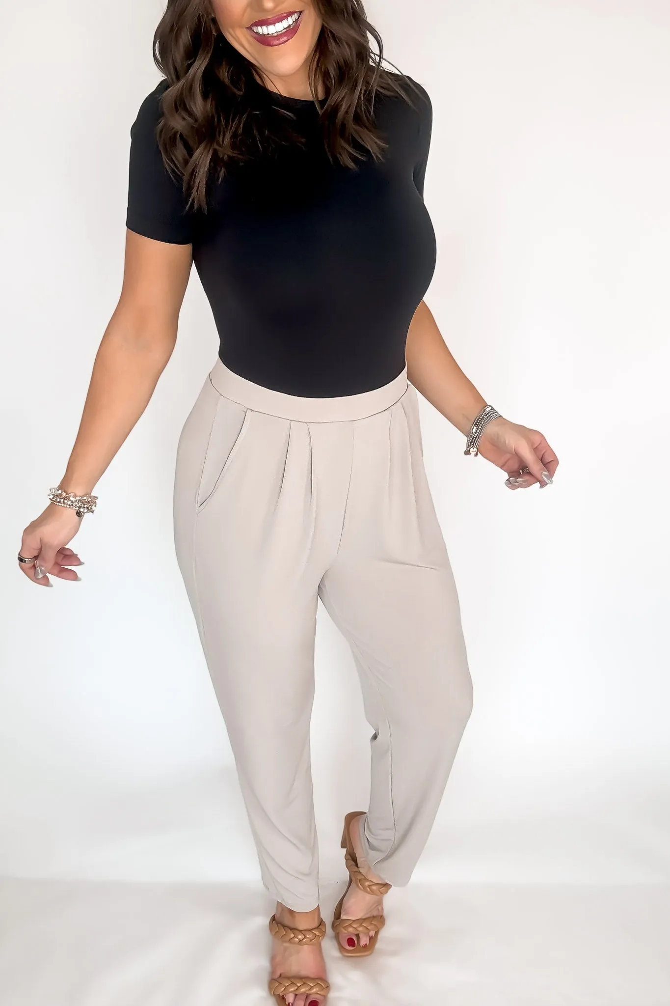 Dress It Up Ash Mocha Stretch Dress Pants