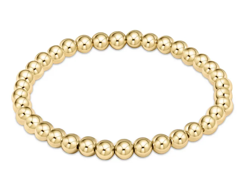 E Newton Classic Gold Bead Bracelet