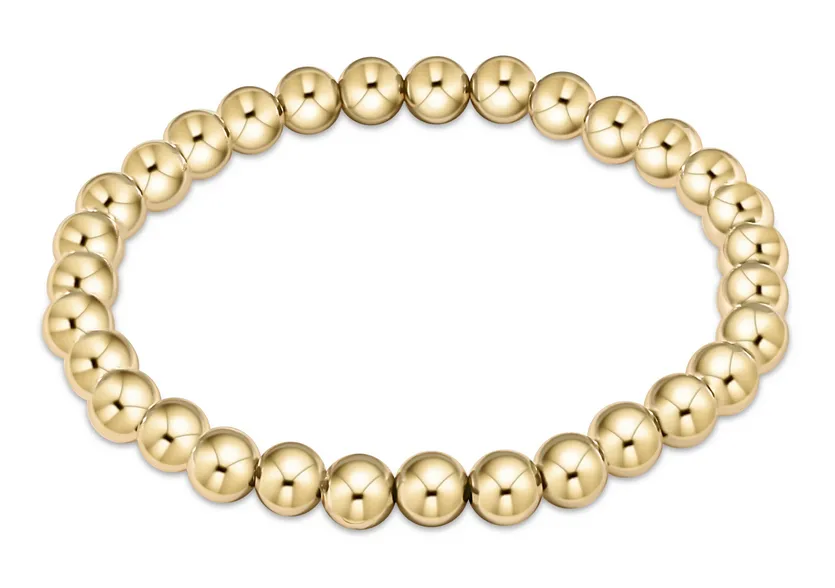 E Newton Classic Gold Bead Bracelet