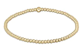 E Newton Classic Gold Bead Bracelet