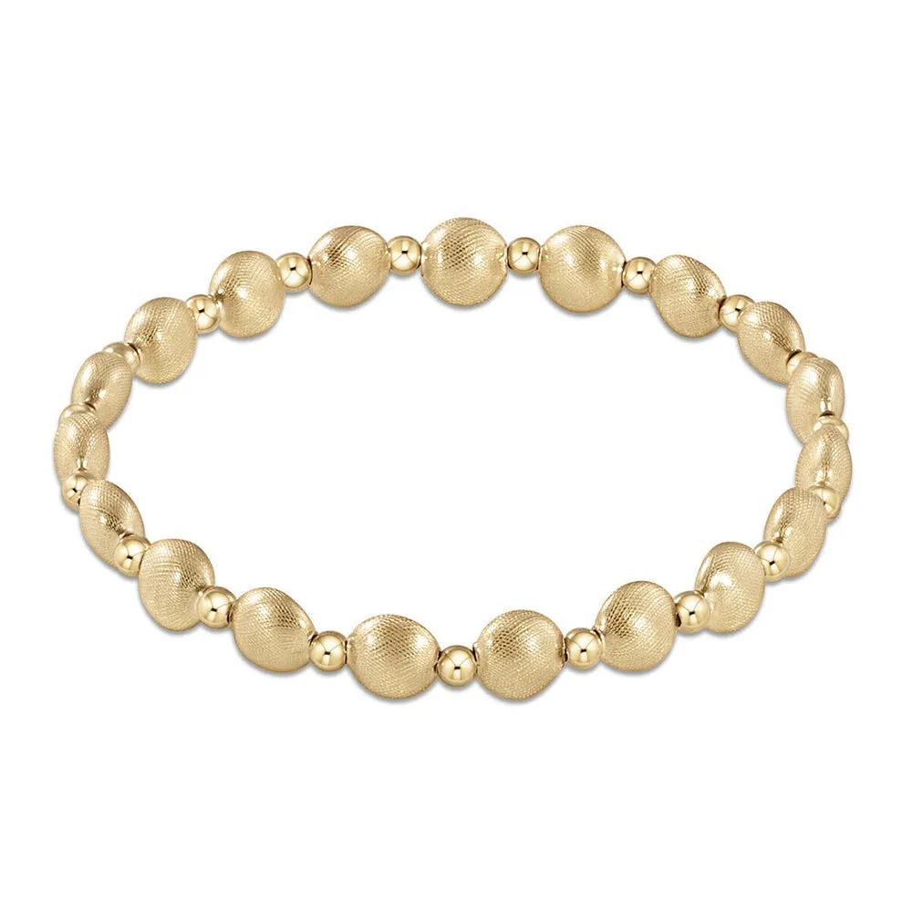 ENewton 6mm Gold Honesty Grateful Bracelet