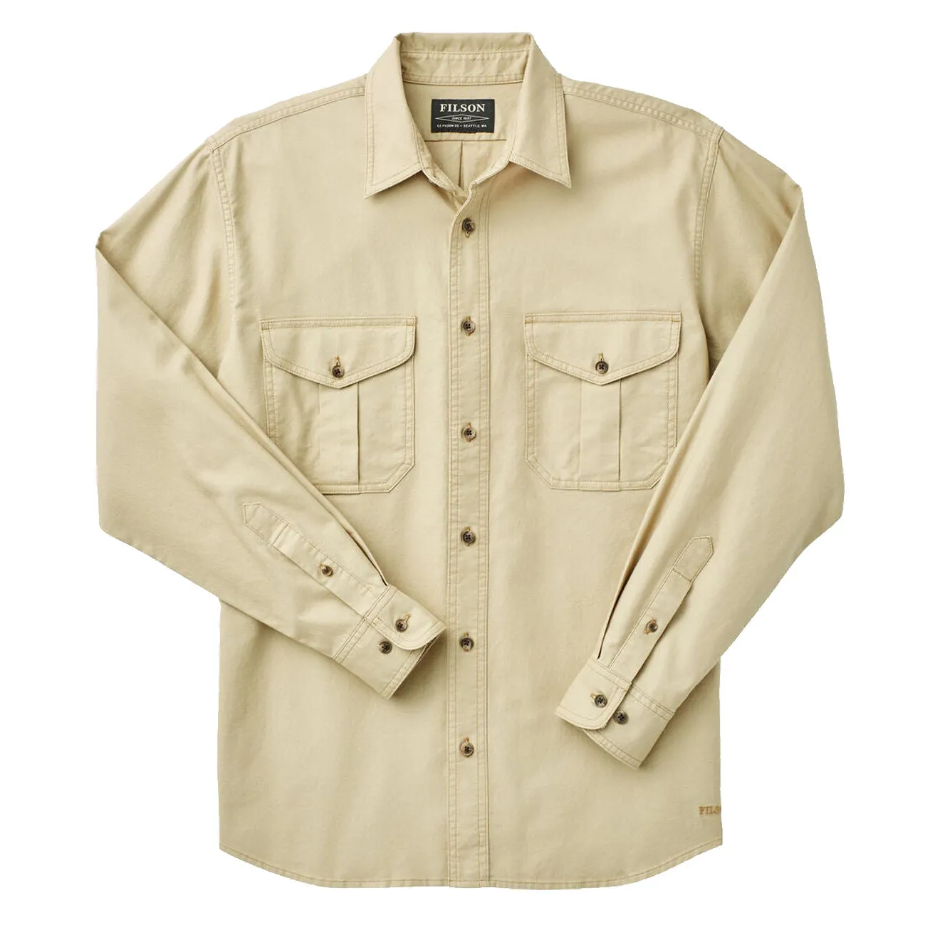 Filson Lightweight Alaskan Guide Shirt Light Khaki