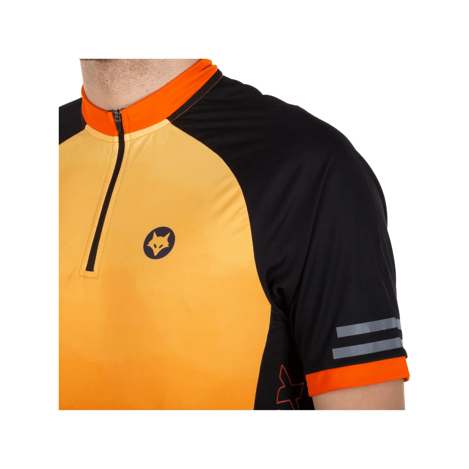 Firefox Half Sleeve Cycling Jersey - Orange/Black