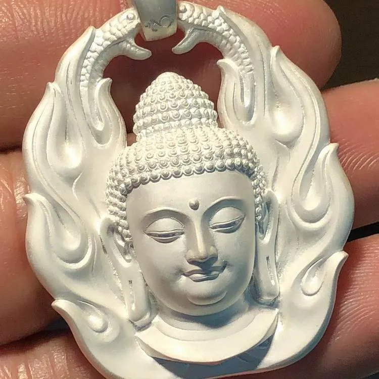 Flaming Buddha Chains Pendant