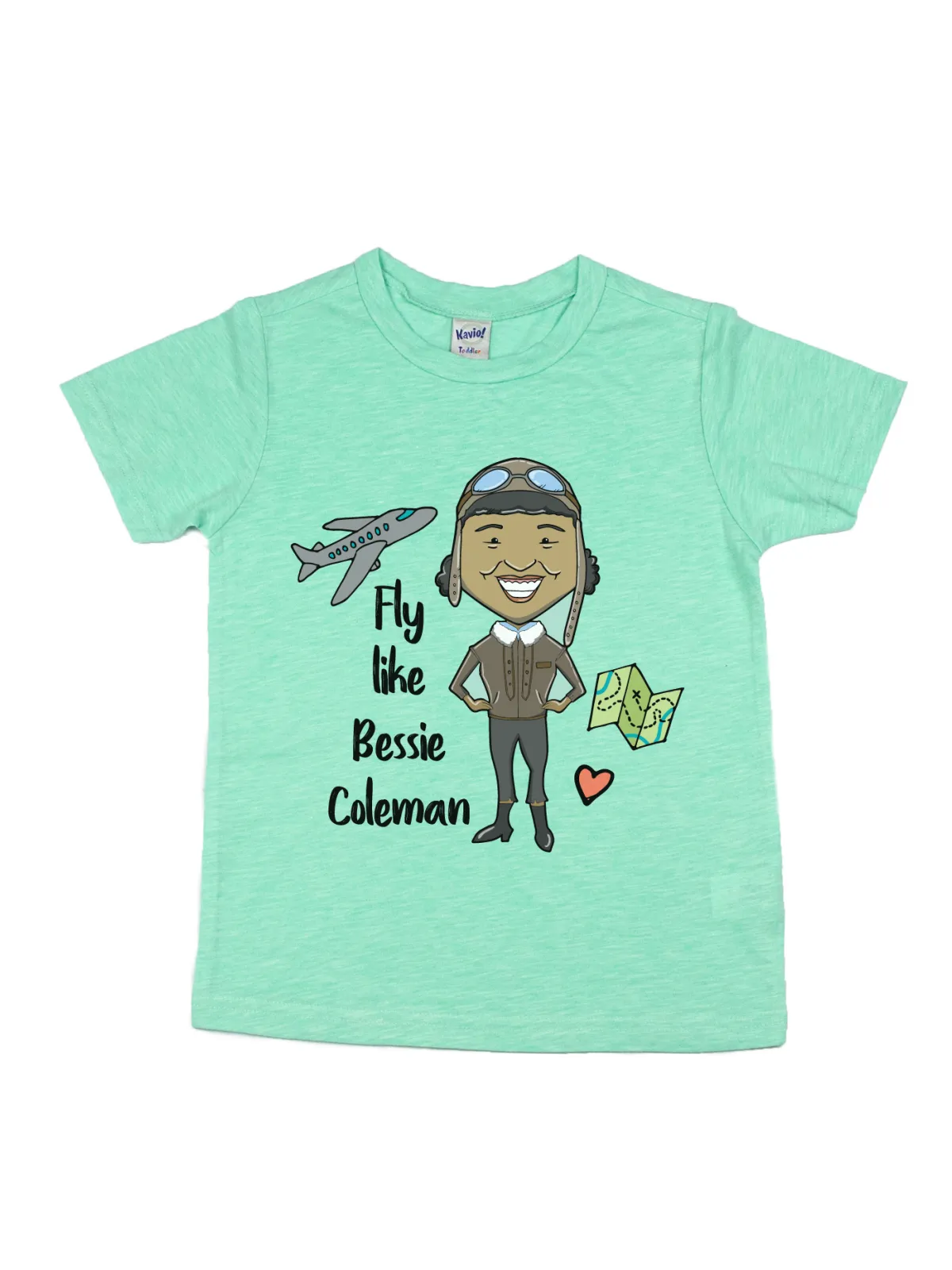 Fly like Bessie Coleman Kids Black History Shirt