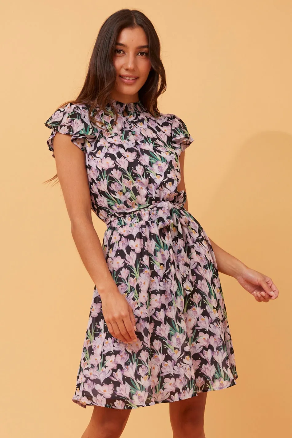 GATLIN FLORAL SHORT DRESS